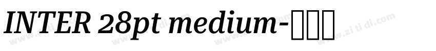 INTER 28pt medium字体转换
